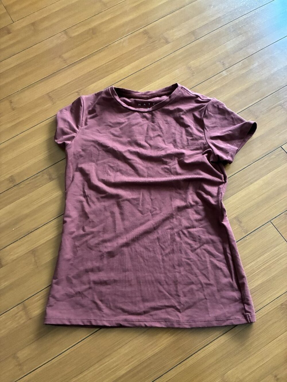 Hatch The Softsculpt Knit Maternity Tee Brown Size 6